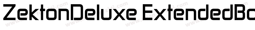 ZektonDeluxe ExtendedBold字体转换